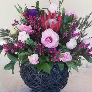 Perfectly Pink Weave Basket